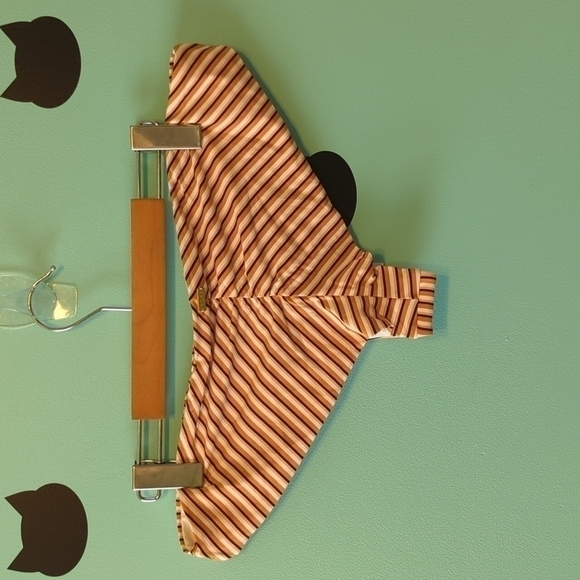 đť…şRoxy Stripes Beach Classics Mini Bottom White Black Tan XL New - Picture 2 of 5